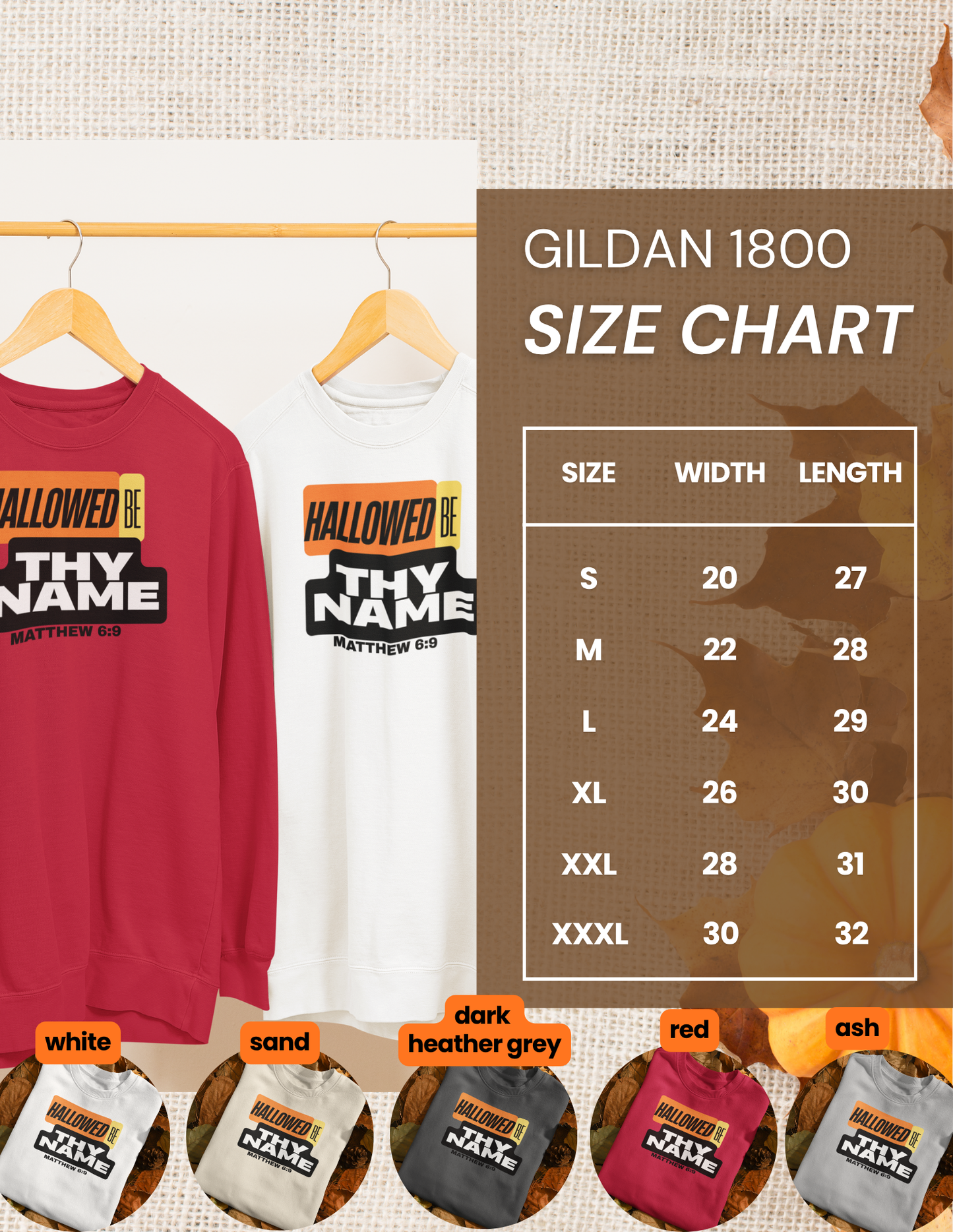 Hallowed Be Thy Name Christian Crewneck Sweatshirt